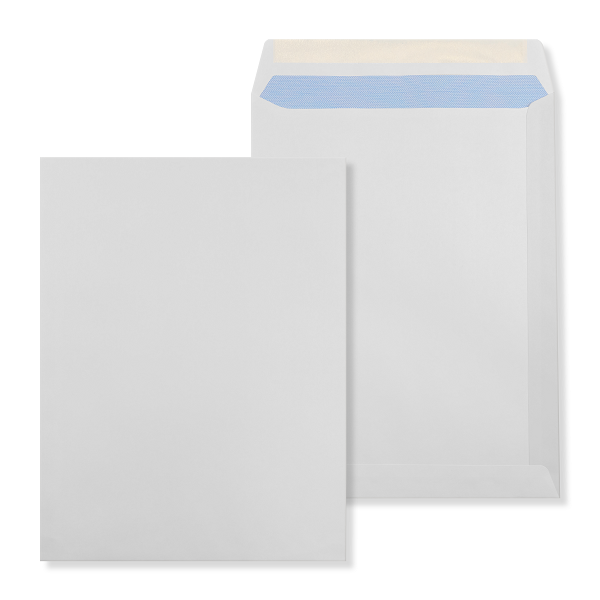 Pitney Bowes<sup>MD</sup> 9 po x 12 po Enveloppes de catalogue blanches gommées avec teinte, 28 # -250 par boîte