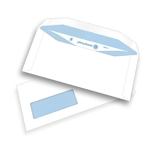 Pitney Bowes® Envelopes DL+ Gummed 45x90mm Window White 90gsm - pk1000