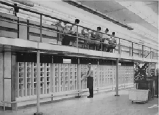 1957-Post office's first automatic mail sorter