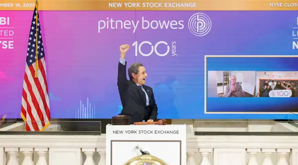 Pitney Bowes Rings Closing Bell at NYSE