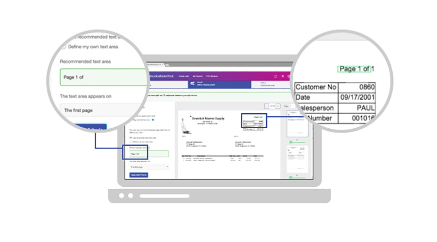 screenshot of shipping label creation view