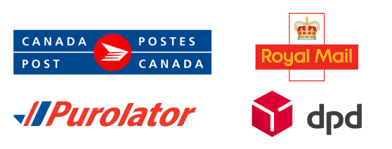 International Carriers: Canada Post, dpd, Royal Mail, Purolator