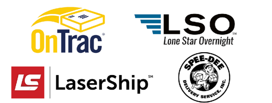 Regional carriers- Supreme Parcel Logistics, Spee-dee, OnTrac, LaserShip