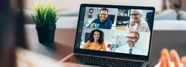video conference on a tablet